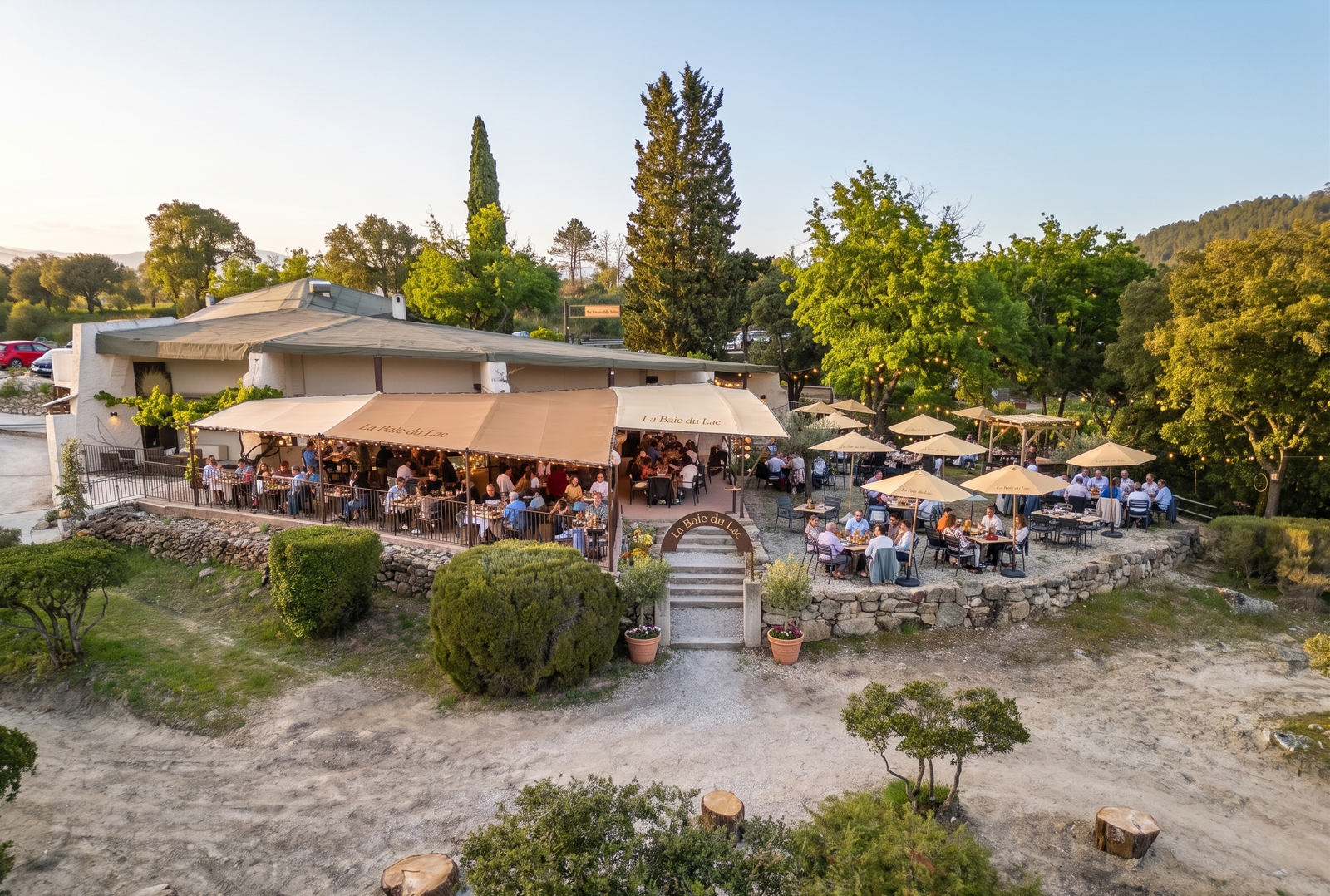 Entrée du restaurant La Baie du Lac